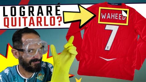 quitar serigrafía camiseta fútbol